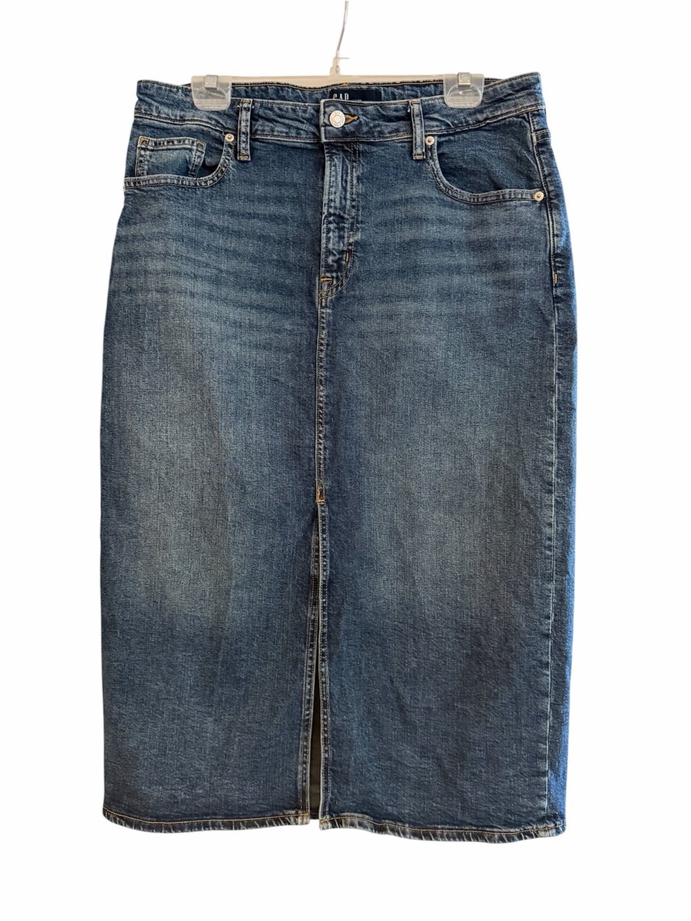 GAP Denim Skirt with front slit size 14